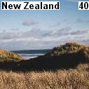 Black sand dunes by Tasman Sea